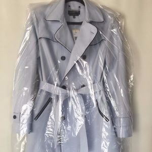 Jones New York Double Breasted Belted Trench Coat